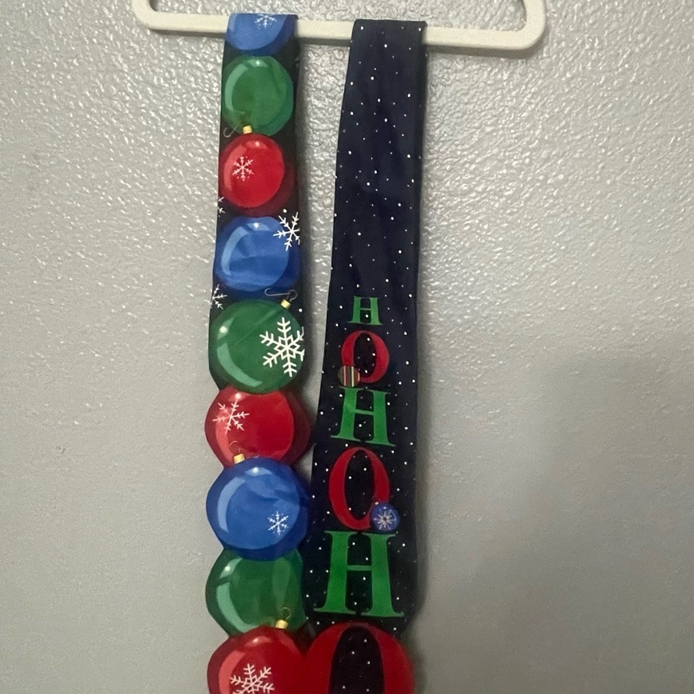 Festive Holiday Kids Scarf - Red, Green, Blue